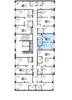 1-к квартира, вторичка, 36м2, 2/17 этаж