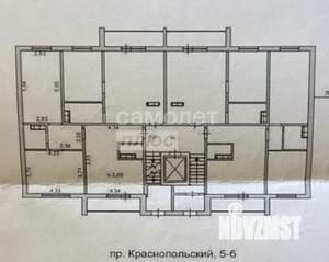 2-к квартира, вторичка, 64м2, 1/10 этаж