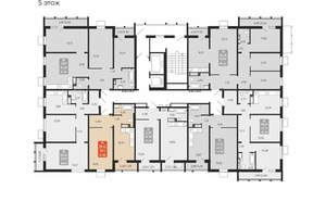 1-к квартира, вторичка, 40м2, 5/15 этаж