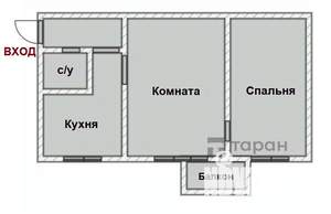 2-к квартира, вторичка, 44м2, 3/5 этаж