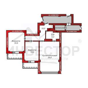 2-к квартира, вторичка, 88м2, 25/25 этаж