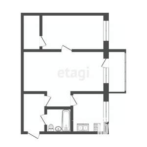 2-к квартира, вторичка, 42м2, 4/5 этаж