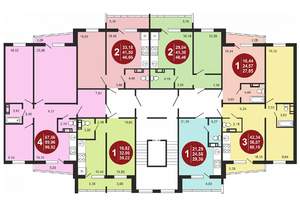 3-к квартира, строящийся дом, 58м2, 8/10 этаж