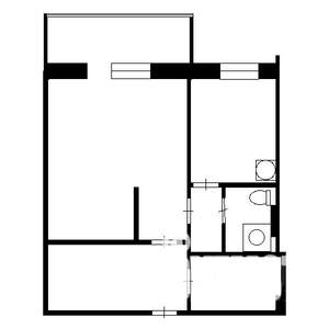 1-к квартира, вторичка, 32м2, 2/10 этаж