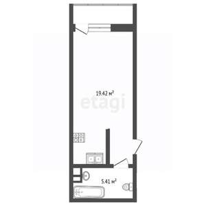 Студия квартира, вторичка, 32м2, 12/18 этаж