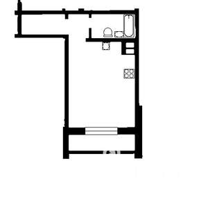 1-к квартира, вторичка, 38м2, 4/21 этаж