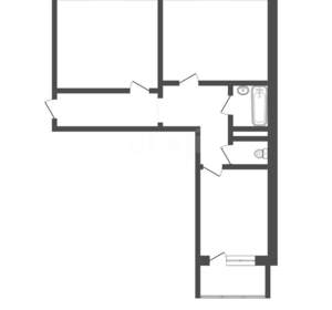 2-к квартира, вторичка, 65м2, 6/11 этаж