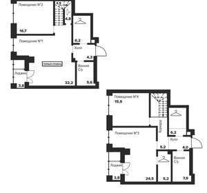 3-к квартира, вторичка, 144м2, 26/29 этаж