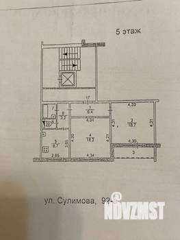 2-к квартира, вторичка, 59м2, 5/10 этаж