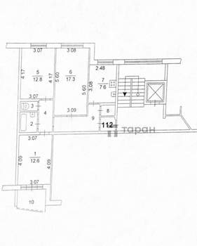 3-к квартира, вторичка, 66м2, 8/10 этаж