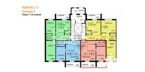 2-к квартира, вторичка, 41м2, 6/10 этаж