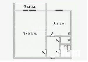 1-к квартира, вторичка, 33м2, 1/10 этаж