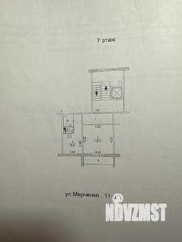 1-к квартира, вторичка, 40м2, 7/10 этаж