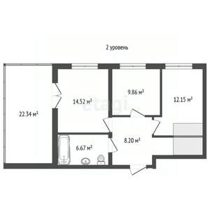 3-к квартира, вторичка, 87м2, 10/11 этаж