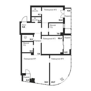 3-к квартира, вторичка, 134м2, 14/29 этаж