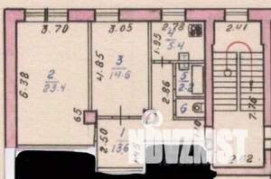 2-к квартира, вторичка, 61м2, 2/5 этаж