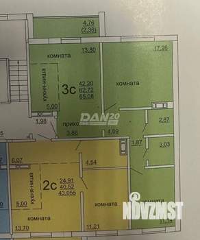 2-к квартира, вторичка, 63м2, 8/10 этаж