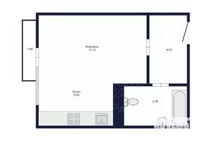 Студия квартира, вторичка, 24м2, 10/10 этаж