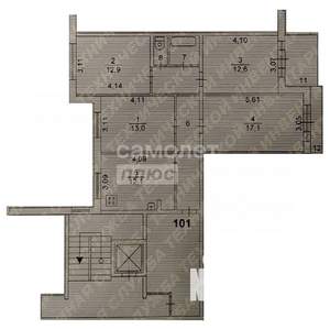 4-к квартира, вторичка, 85м2, 6/10 этаж