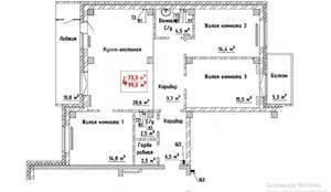 4-к квартира, вторичка, 99м2, 1/20 этаж