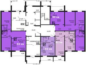 3-к квартира, вторичка, 70м2, 1/18 этаж