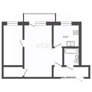 2-к квартира, вторичка, 45м2, 5/5 этаж