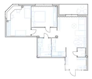 3-к квартира, вторичка, 94м2, 8/24 этаж