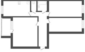 3-к квартира, вторичка, 72м2, 8/10 этаж