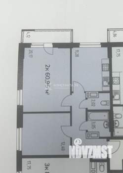2-к квартира, вторичка, 59м2, 12/25 этаж