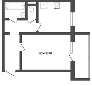 1-к квартира, вторичка, 32м2, 8/9 этаж