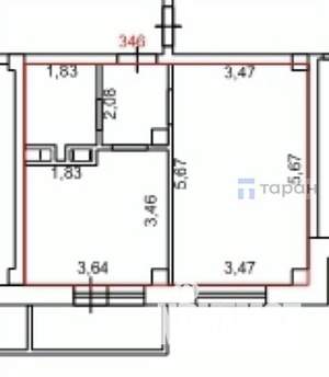 1-к квартира, вторичка, 38м2, 7/21 этаж