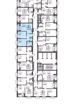 2-к квартира, вторичка, 60м2, 4/8 этаж