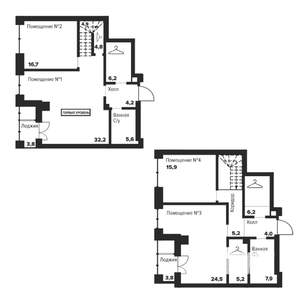 3-к квартира, строящийся дом, 144м2, 26/29 этаж