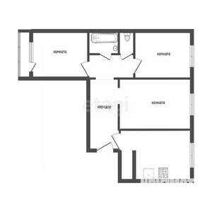 3-к квартира, вторичка, 66м2, 8/11 этаж