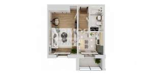 1-к квартира, вторичка, 41м2, 7/11 этаж