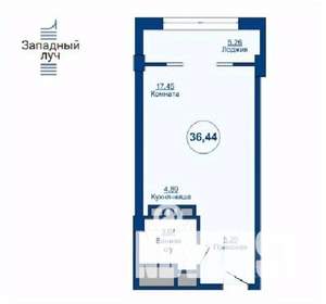 1-к квартира, вторичка, 36м2, 9/24 этаж