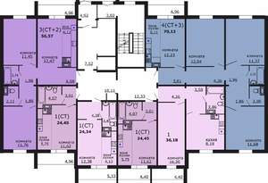 4-к квартира, вторичка, 70м2, 13/18 этаж
