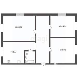 3-к квартира, вторичка, 57м2, 1/2 этаж