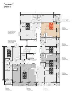 1-к квартира, вторичка, 41м2, 6/10 этаж