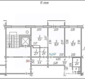 2-к квартира, вторичка, 67м2, 10/10 этаж