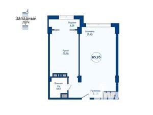 1-к квартира, вторичка, 66м2, 5/24 этаж